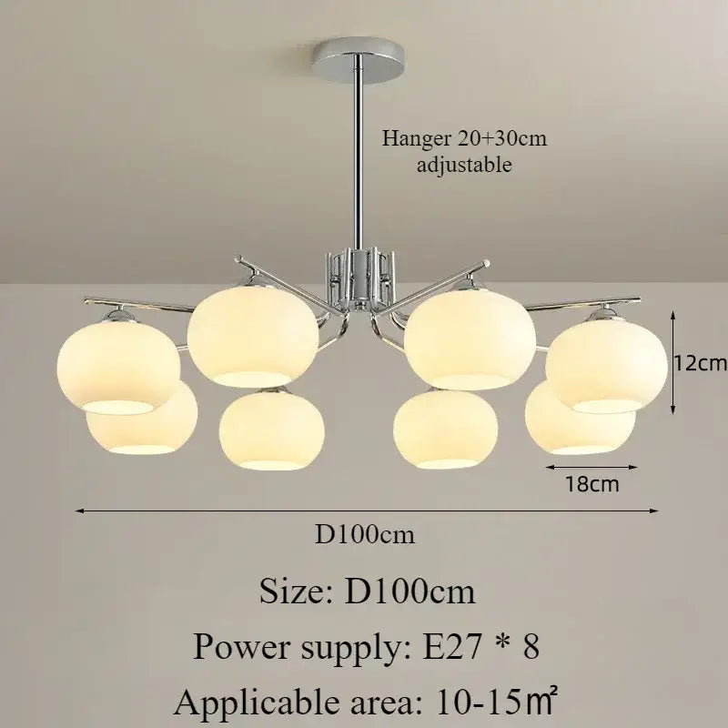 Nordic Glass Pendant Light – Modern LED for Dining & Kitchen