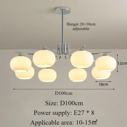 Nordic Glass Pendant Light – Modern LED for Dining & Kitchen