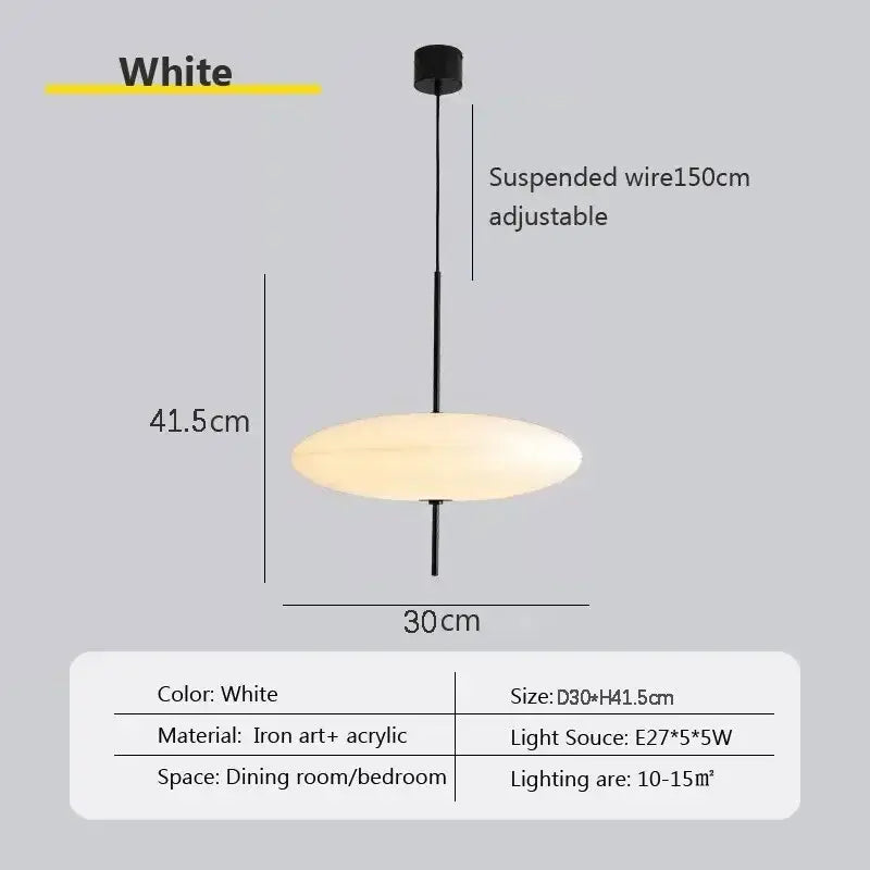 Nordic LED Anhänger Licht Fliegende Untertasse Design Lampe Für Schlafzimmer Wohnzimmer Bar Cafe Büro Innen Einfache Hause Dekorative Leuchte