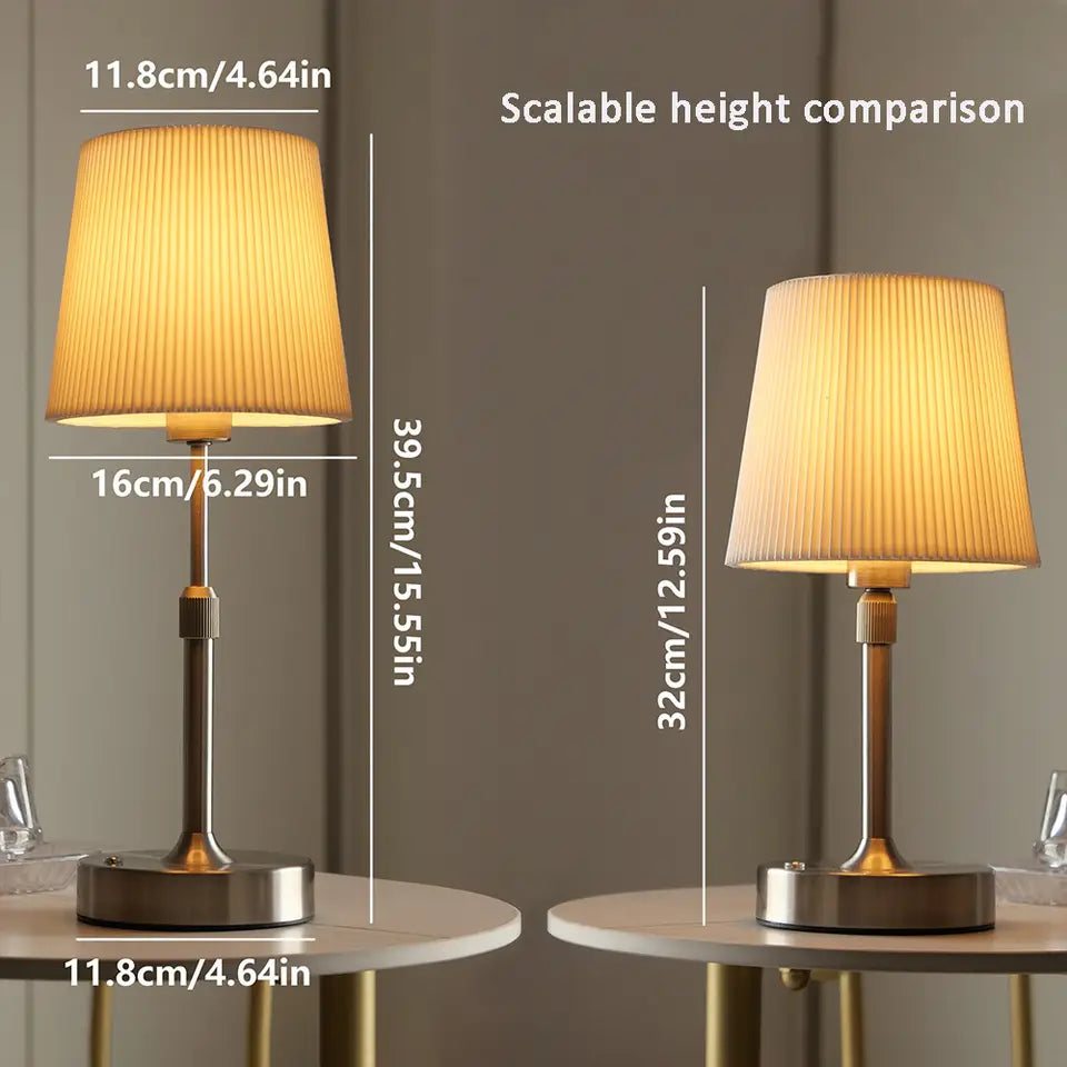 Fabric Desk Lamp - Rechargeable & Touch Control