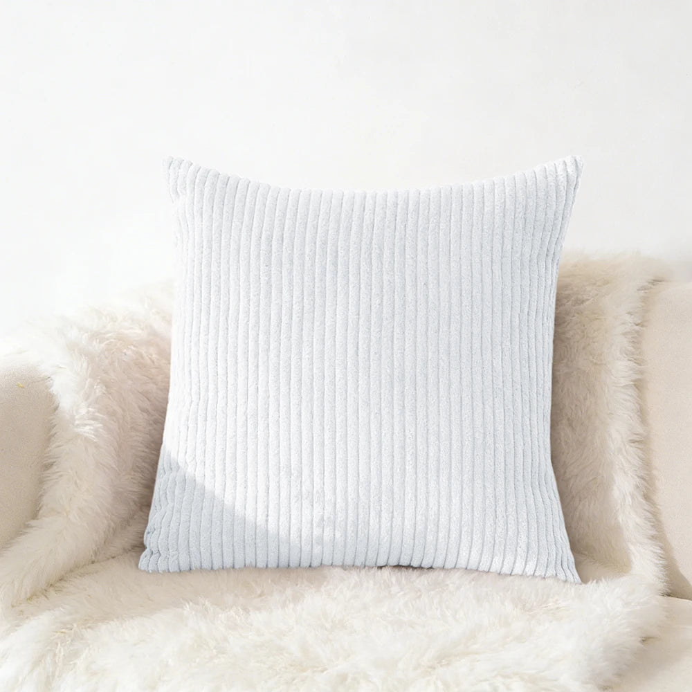 Corduroy Pillow Cover - Soft Flannel Cushion
