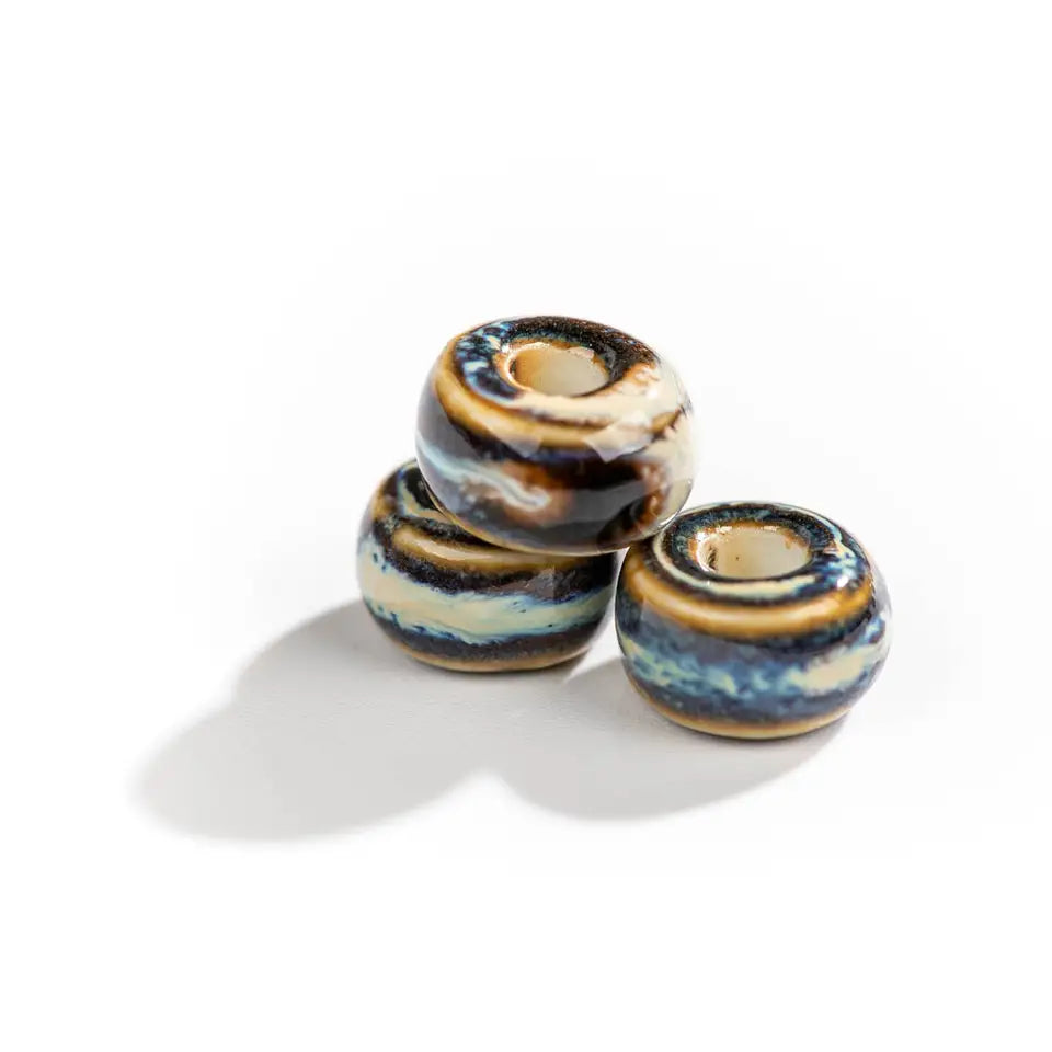 Vintage Ceramic Beads - Ring Shape for Jewelry Making | sitezone test 02
