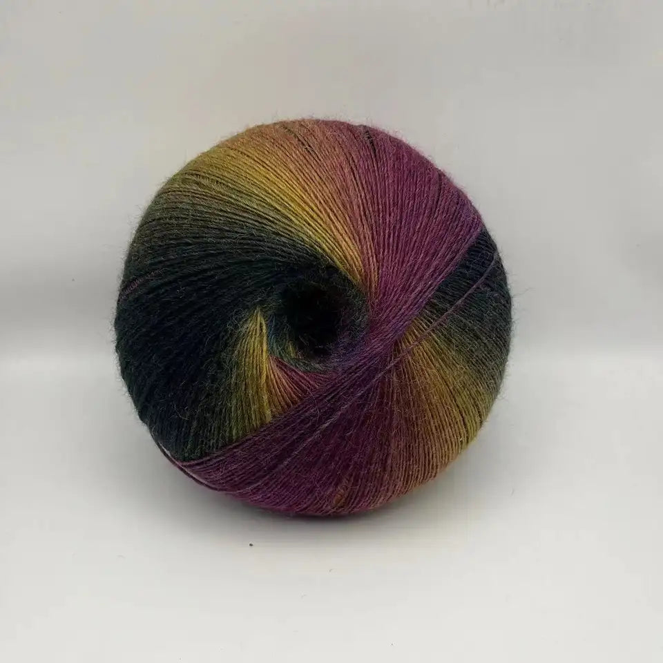 Rainbow Gradient Yarn - 200g/1600m for Crochet