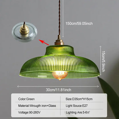 Nordic Glas Anhänger Licht Grün Hängen Lampe Wohnzimmer Leuchte Halle Schlafzimmer Esstisch Innen Leuchten Glanz LED Dekor