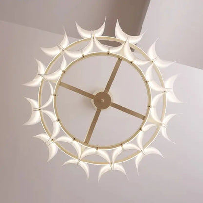 Minimalist White Chandelier - Acrylic Hanging Lamp for Dining