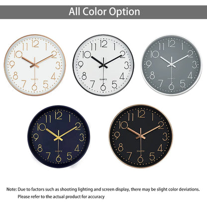 Minimalist Quartz Wall Clock – Silent, Modern Design