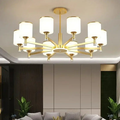 Modern Gold Chandelier - Luxury Lighting for Living Room