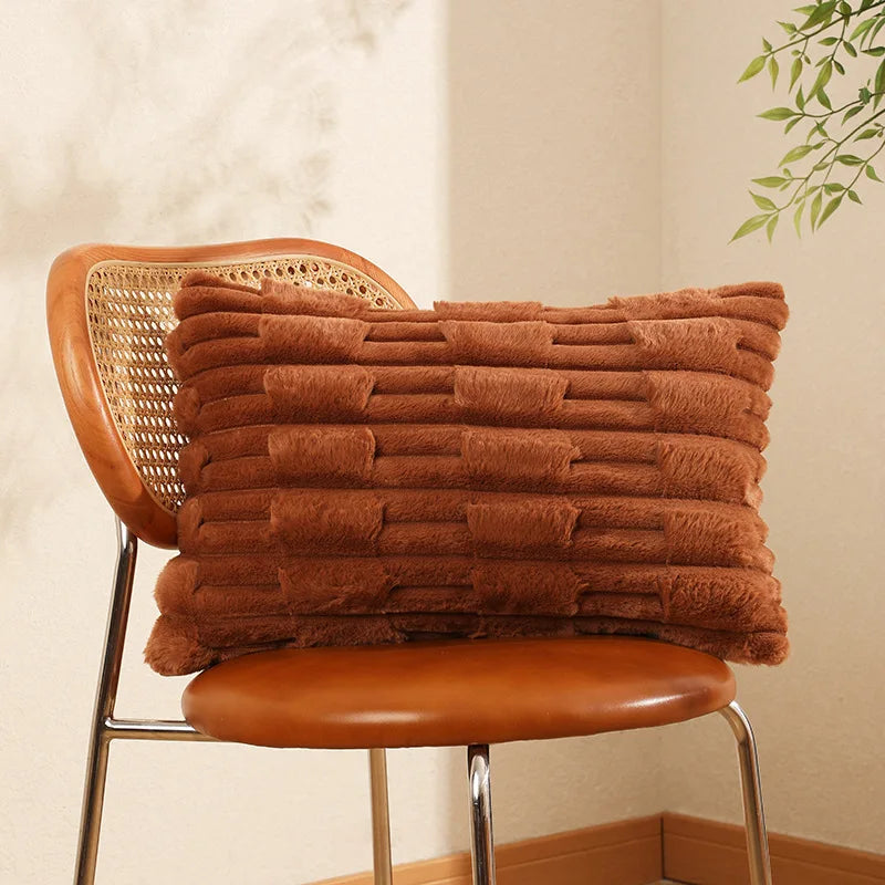Plush Cushion Cover - Soft Sofa Pillow