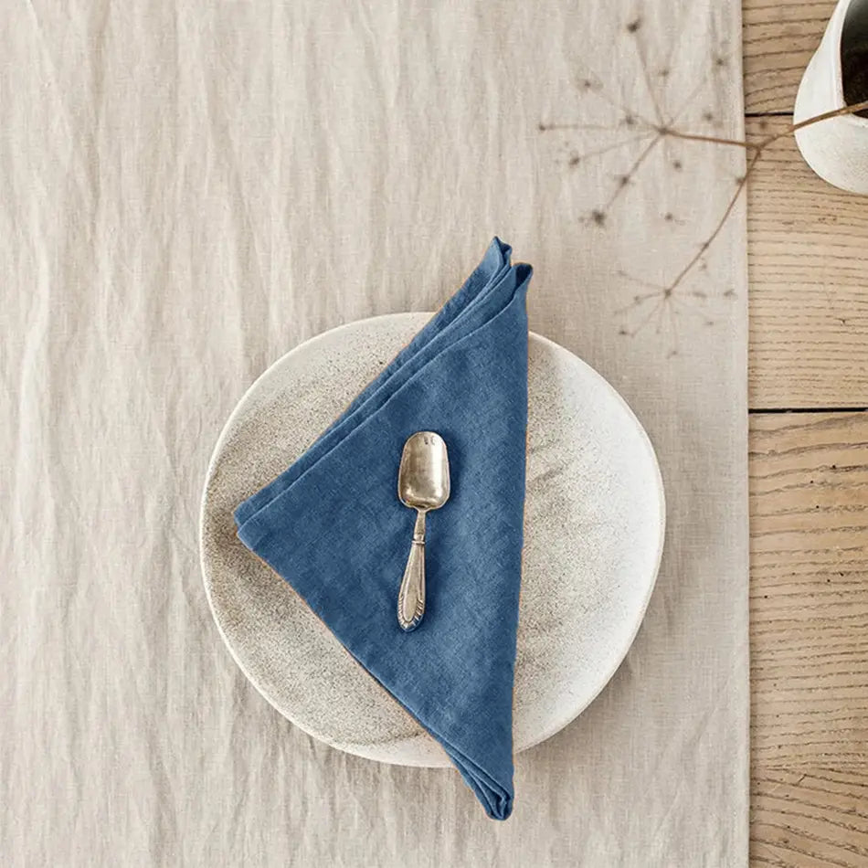 Linen Napkins Set - 40x40cm, Soft & Reusable | sitezone test 02