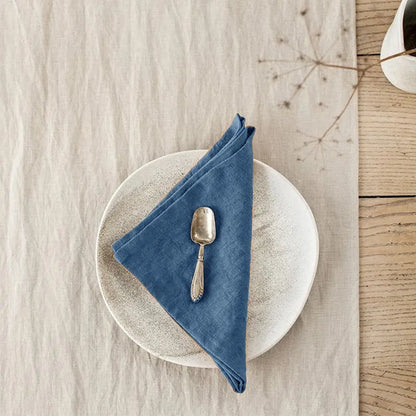 Linen Napkins Set - 40x40cm, Soft & Reusable | sitezone test 02