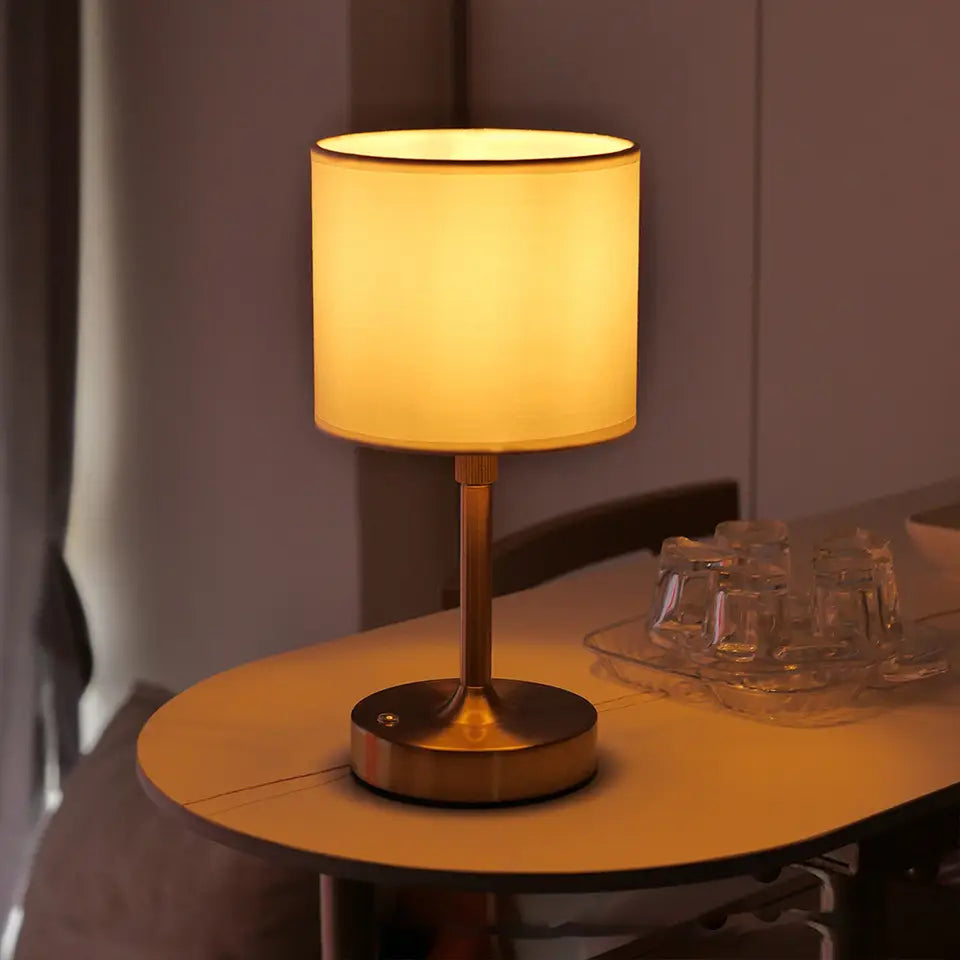 Fabric Desk Lamp - Rechargeable & Touch Control