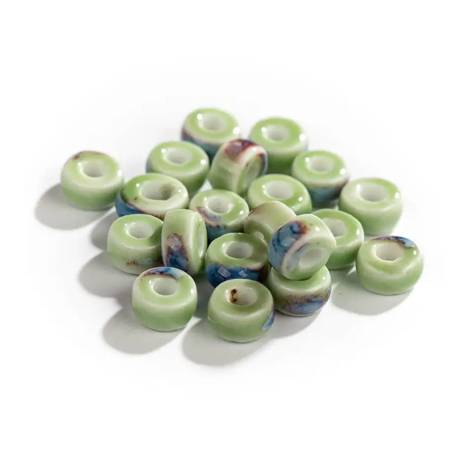 Vintage Ceramic Beads - Ring Shape for Jewelry Making | sitezone test 02