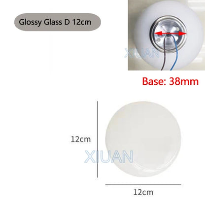 Ball Wall Light for Bedside | Milky White Round