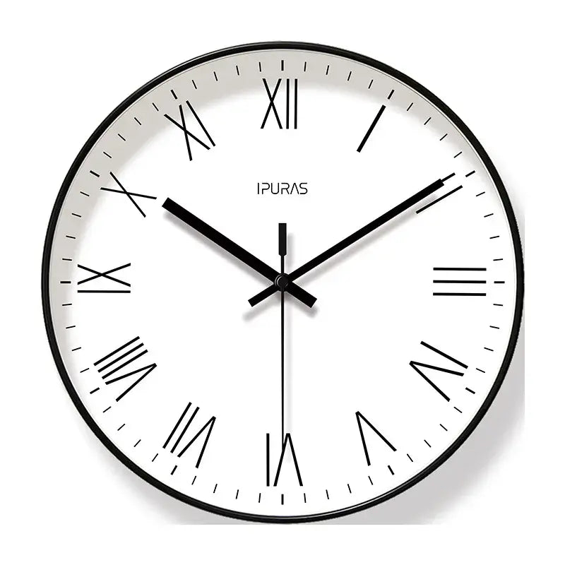 Modern Nordic Wall Clock – Silent Sweep Movement