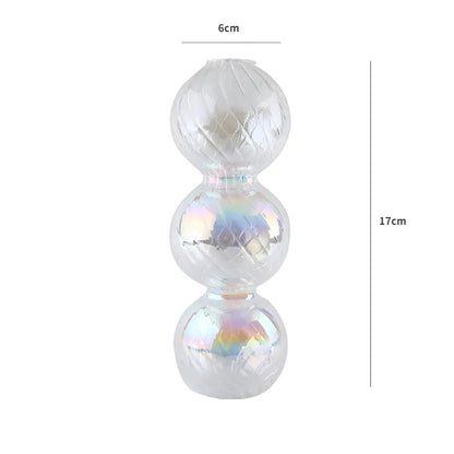 Rainbow Glass Candle Holder – Adds Color & Style