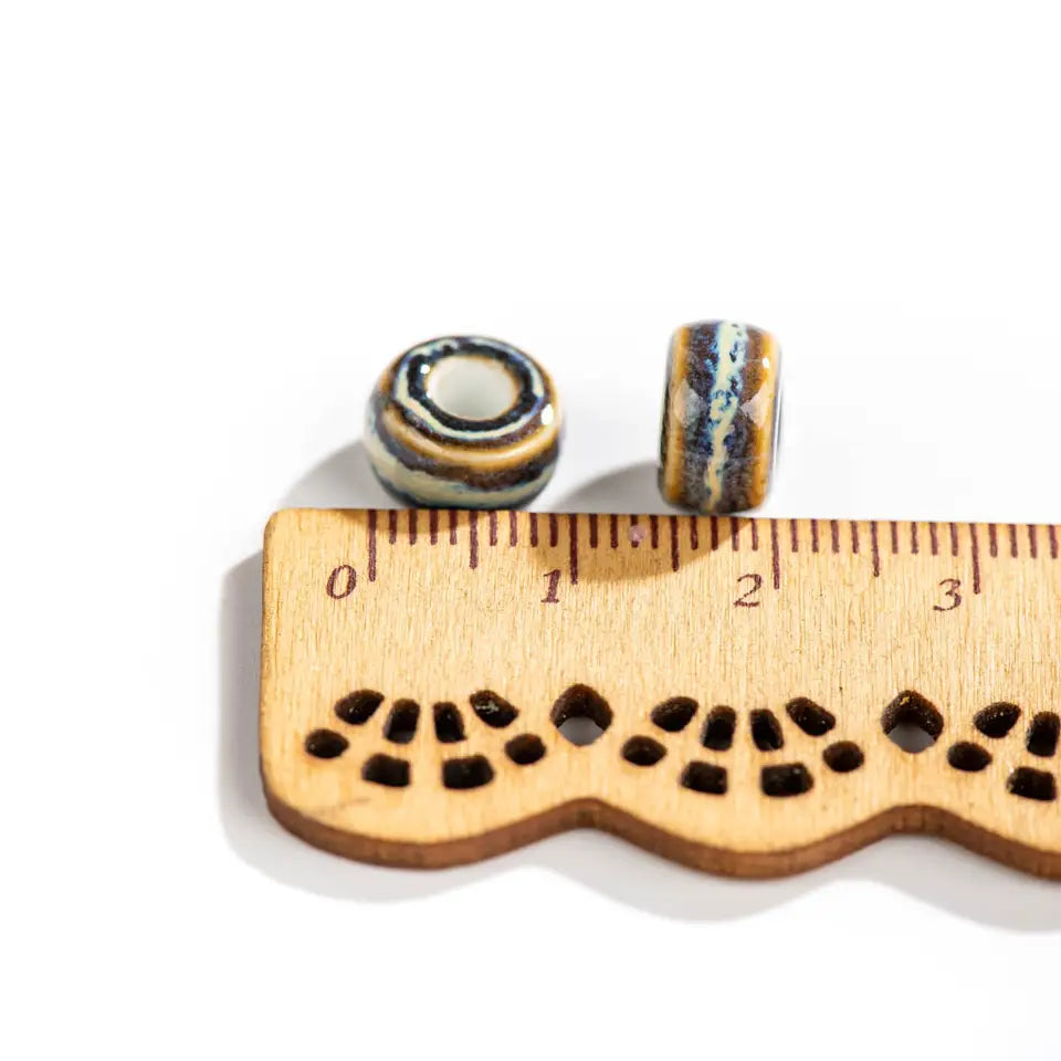 Vintage Ceramic Beads - Ring Shape for Jewelry Making | sitezone test 02