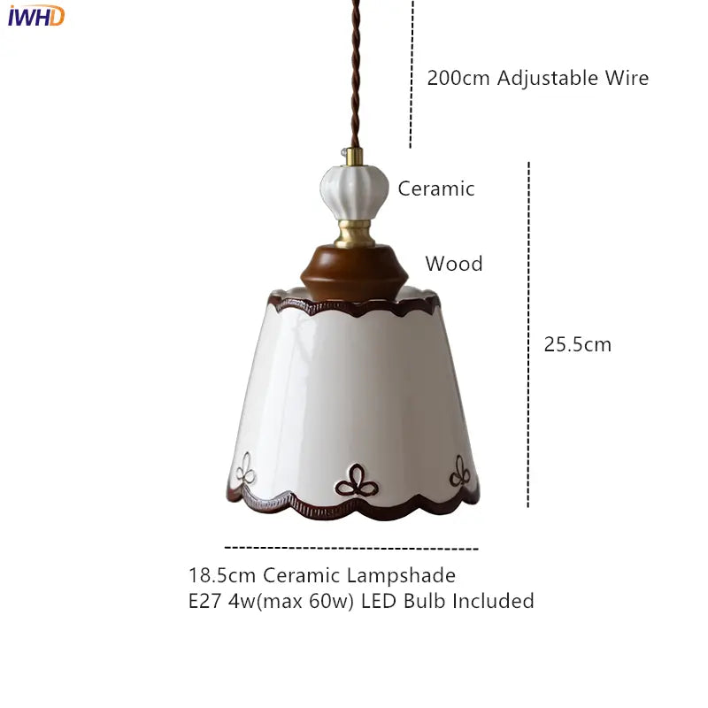 Ceramic Pendant Light - Japanese Style for Dining Room | sitezone test 02
