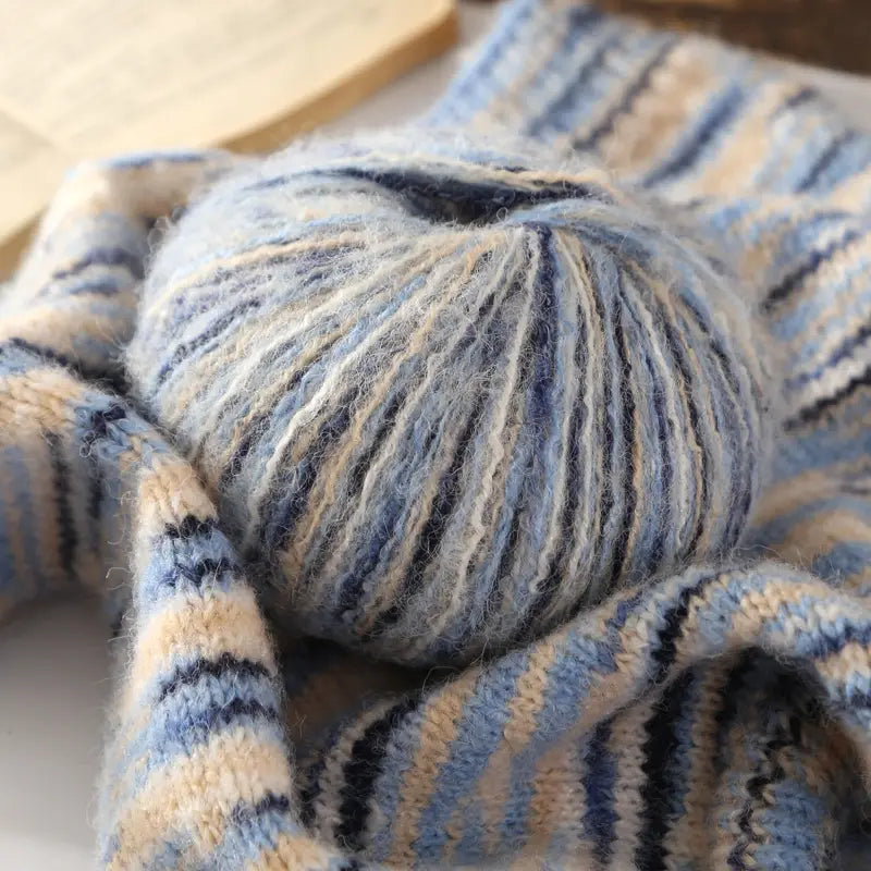 Gradient Mohair Yarn - Colorful Blend for Knitting