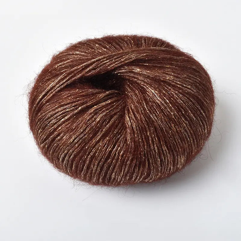 Sequin Mohair Crochet Yarn - Soft & Warm for Baby Projects