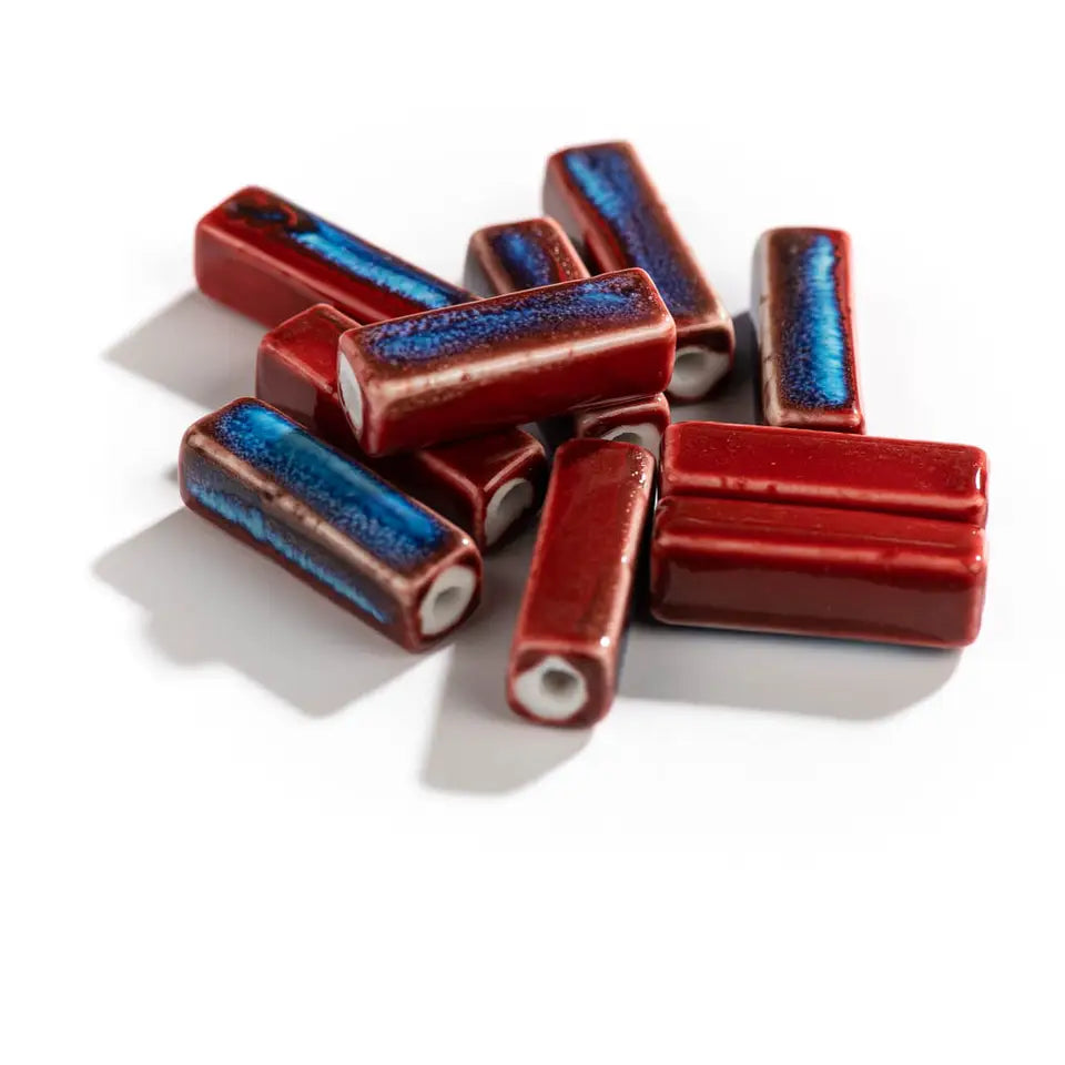 Ceramic Strip Beads - Color-Changing for Jewelry Making