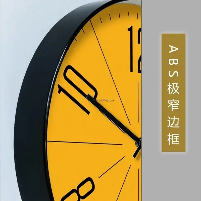 Modern Nordic Wall Clock – Silent Sweep Movement