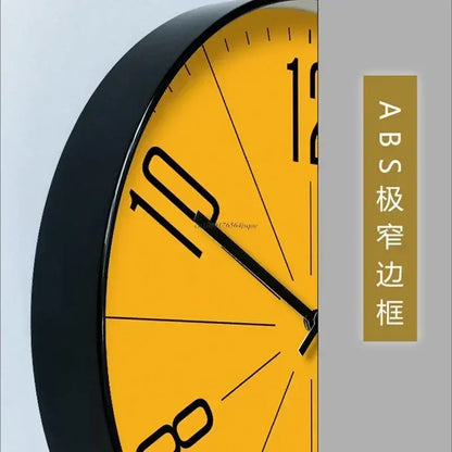 Modern Nordic Wall Clock – Silent Sweep Movement