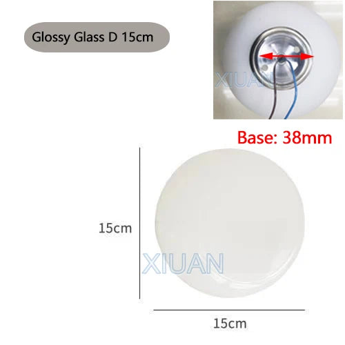 Ball Wall Light for Bedside | Milky White Round