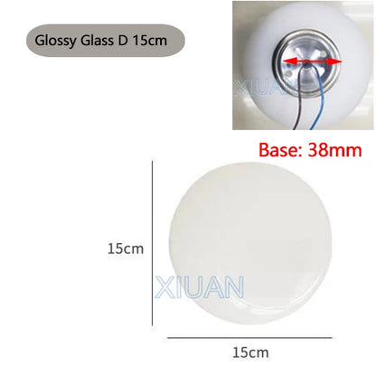 Ball Wall Light for Bedside | Milky White Round