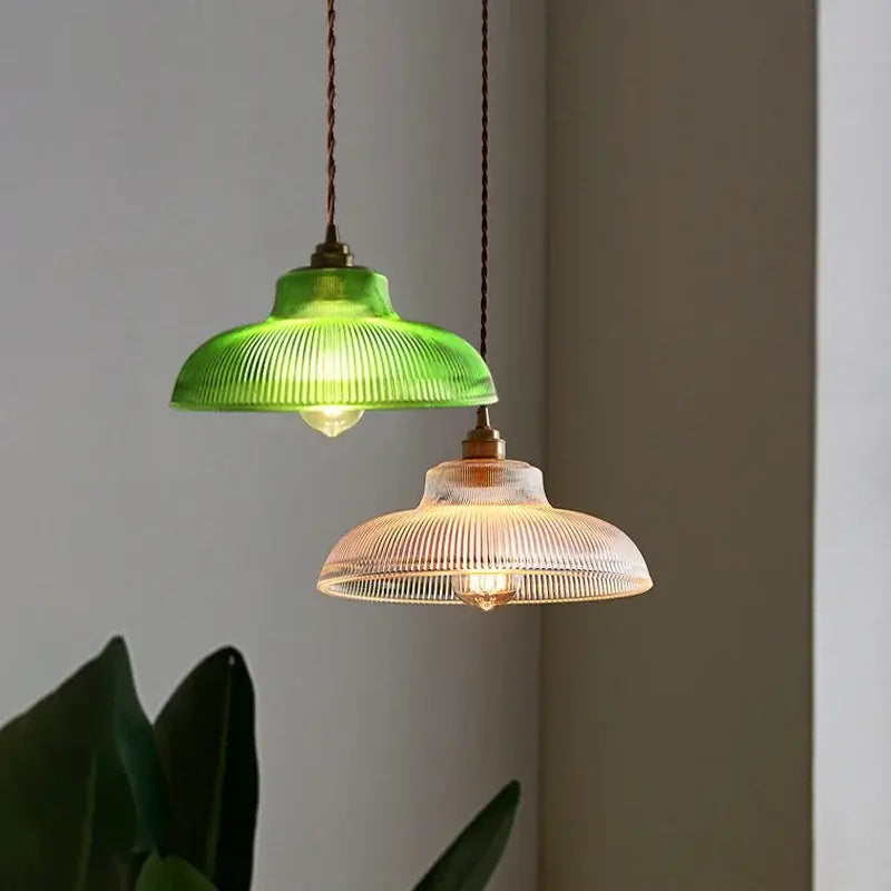 Retro Glass Pendant Light Nordic Home Decoration Lighting For Bedroom Bedside Living Dining Room 220V Hanging Illumination Lamps