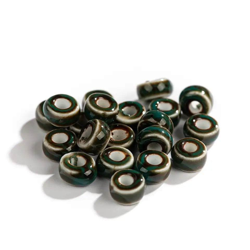 Vintage Ceramic Beads - Ring Shape for Jewelry Making | sitezone test 02
