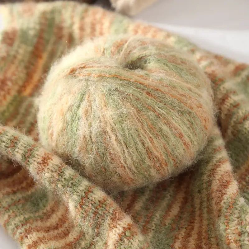 Gradient Mohair Yarn - Colorful Blend for Knitting