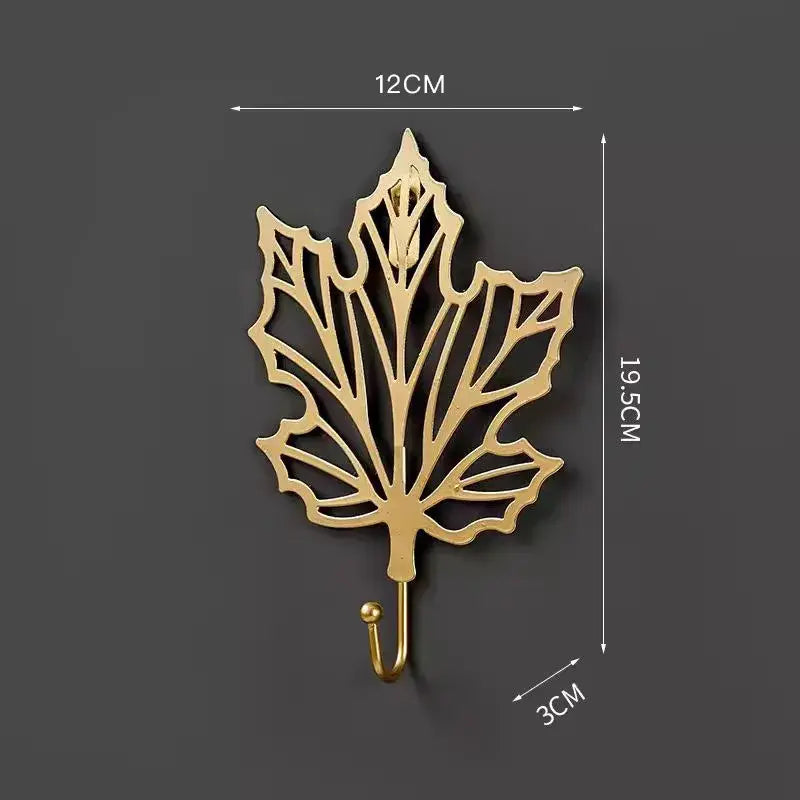 Gold Leaf Wall Hooks – Decorative & Functional Storage | sitezone test 02