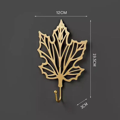 Gold Leaf Wall Hooks – Decorative & Functional Storage | sitezone test 02