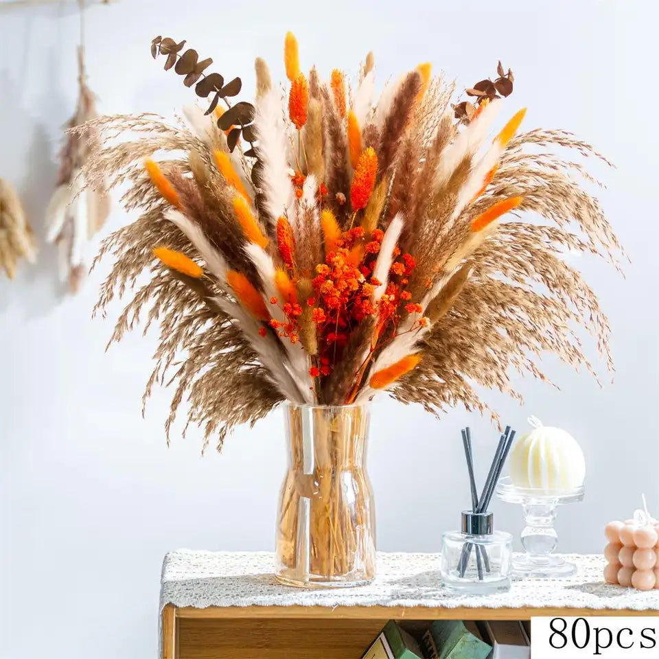 Dried Pampas Grass Bouquet - Autumn Rustic Home Decor