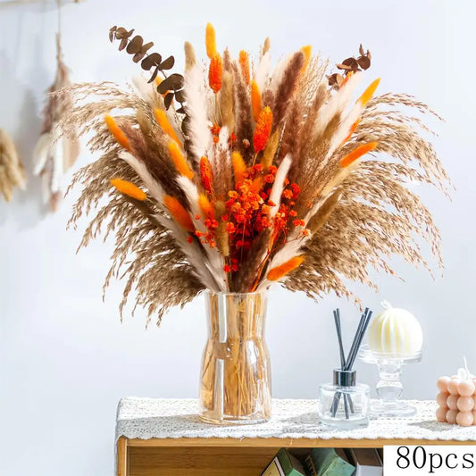 Dried Pampas Grass Bouquet - Autumn Rustic Home Decor