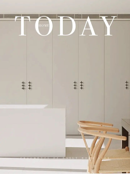 Minimalist Brass Cabinet Pulls - Modern Black Handles