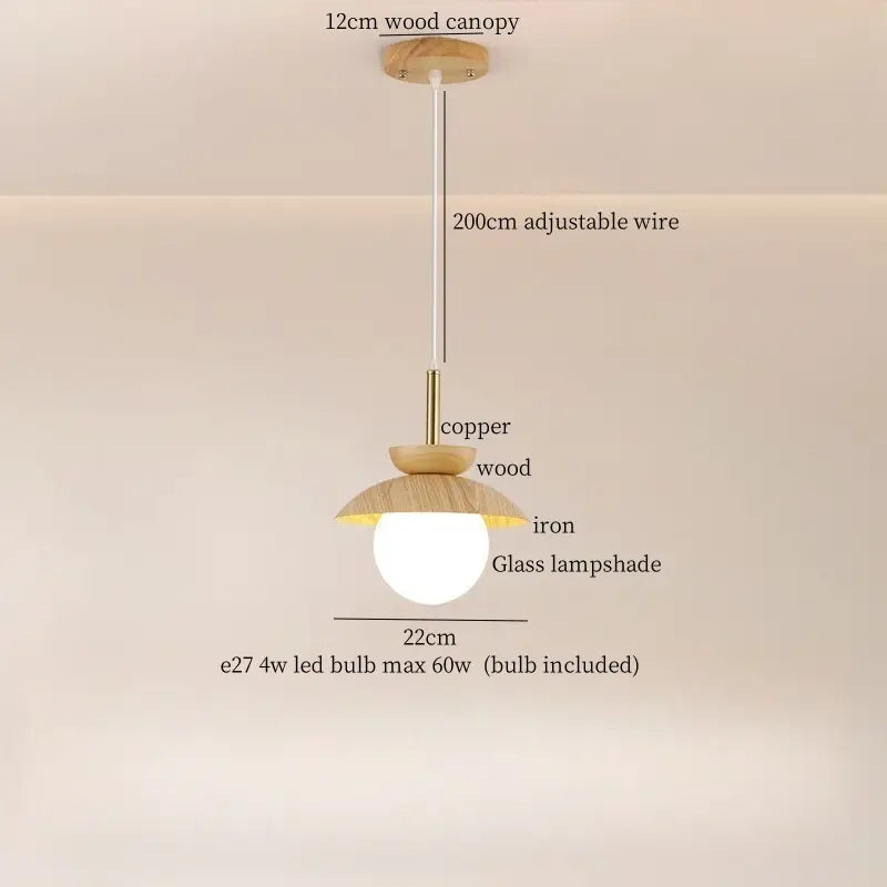 Nordic Wood Pendant Light – Modern Bar Lighting | sitezone test 02