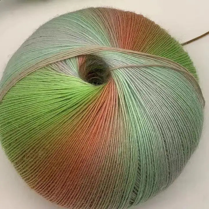Rainbow Gradient Yarn - 200g/1600m for Crochet