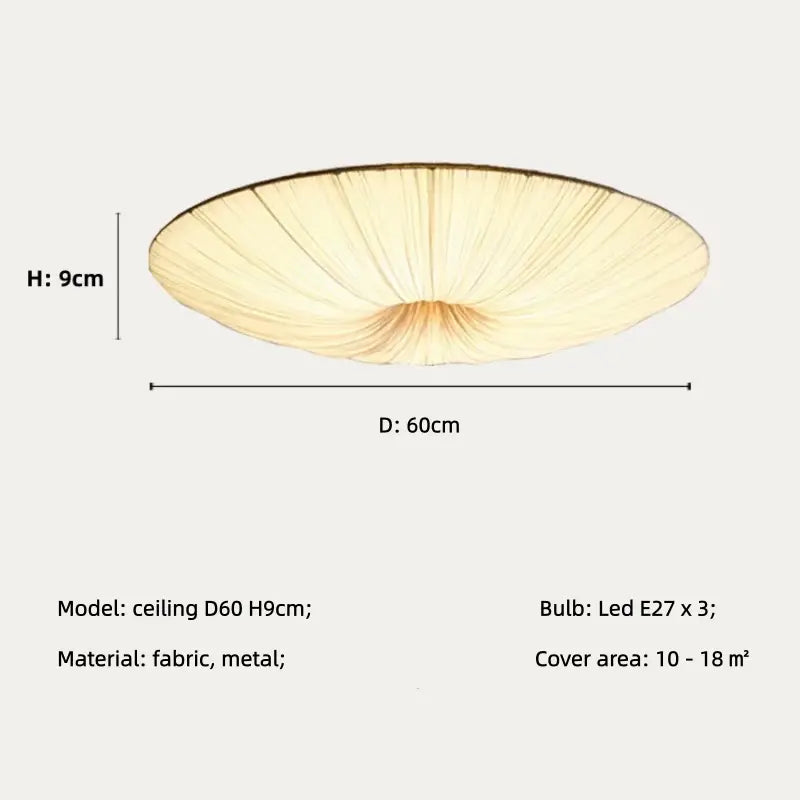 Nordic Cloth Pendant Light - Lotus Leaf Design | sitezone test 02