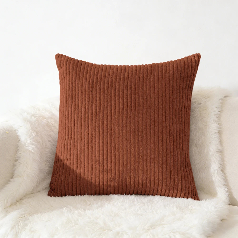 Corduroy Pillow Cover - Soft Flannel Cushion