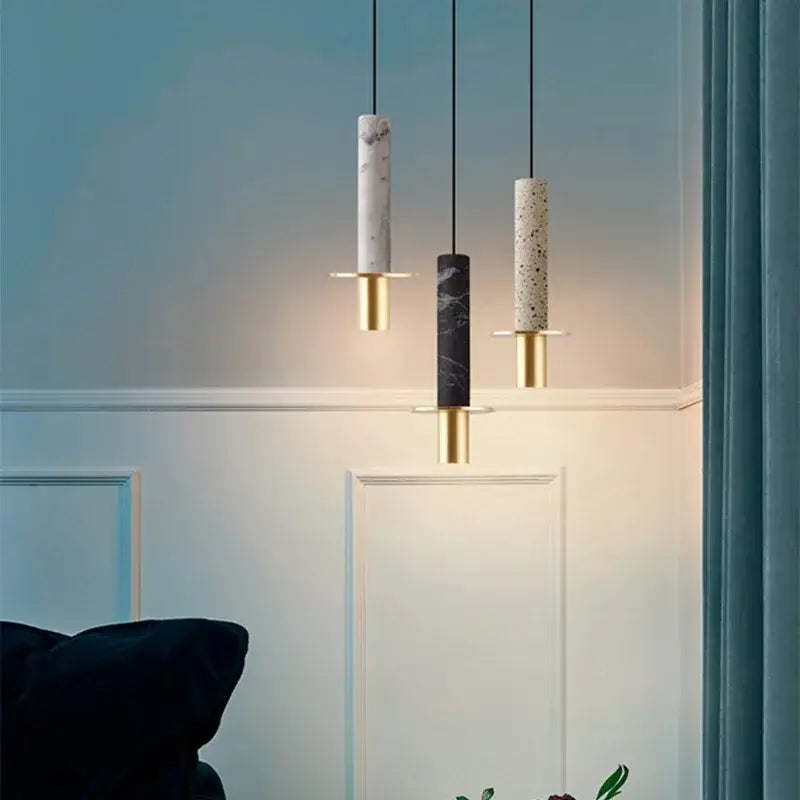 Moderne luxuriöse Marmor-LED-Pendelleuchte GU10, nordische kreative Pendelleuchte, Raumdekoration, Schlafzimmer, Esszimmer, Beleuchtungskörper