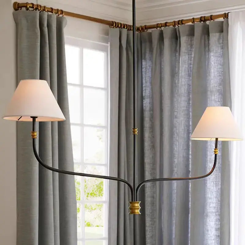 Collins Round Chandelier - Fabric Branch Lamp | Sitezone Test 02