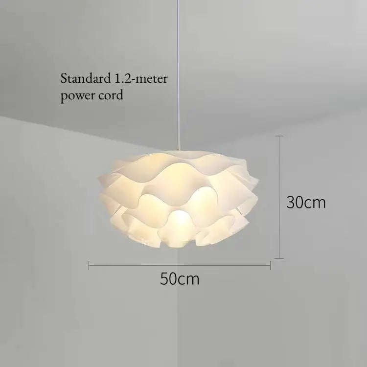 Romantische Blumen-Pendelleuchte für Schlafzimmer, nordischer cremefarbener Wind-Kronleuchter, Wohn- und Esszimmer, moderne Deckenleuchten, Heimdekoration
