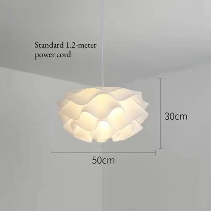 Romantische Blumen-Pendelleuchte für Schlafzimmer, nordischer cremefarbener Wind-Kronleuchter, Wohn- und Esszimmer, moderne Deckenleuchten, Heimdekoration