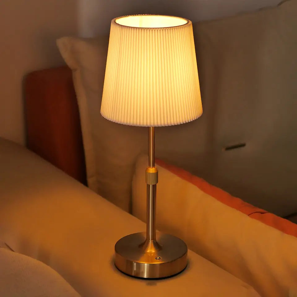 Fabric Desk Lamp - Rechargeable & Touch Control