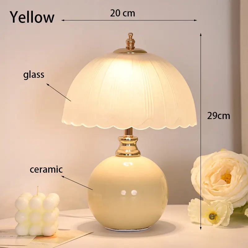 Ceramic Table Lamp – Modern Design for Bedroom