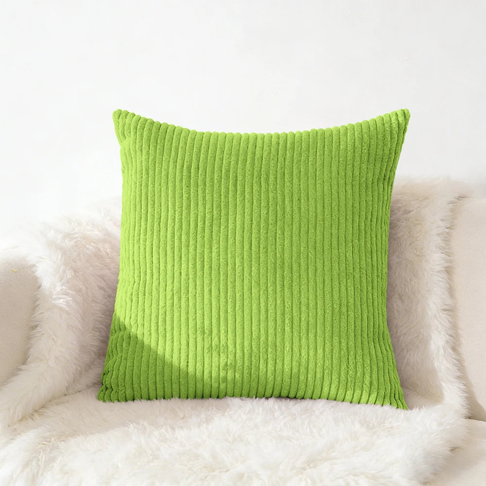 Corduroy Pillow Cover - Soft Flannel Cushion