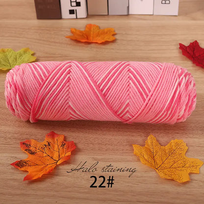 Dyed Milk Cotton Yarn - DIY Knitting & Crochet | sitezone test 02