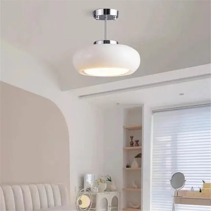 Brass & Glass Chandelier - Mid-Century Modern Pendant Light | sitezone test 02