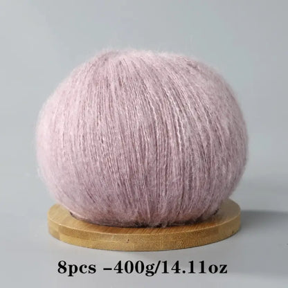 Mohair Yarn Set - Soft & Skin-Friendly for DIY Projects